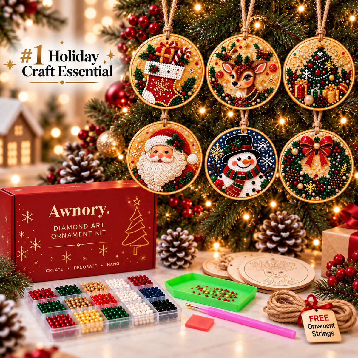 Diamond Art Ornament Kit