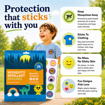 BuzzBlock™ Mosquito Repellent Patches